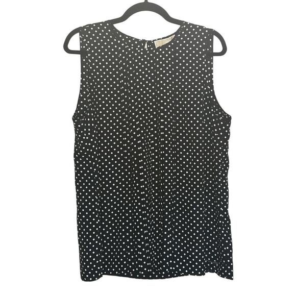 Michael Kors Black & White Polka Dot Blouse-Size XL-NWT - Picture 2 of 9